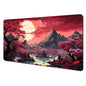 Red and Black Art Landscapes Large Mouse Pad Anti-Slip Durable Desk Mat Offices Accessories Keyboard Mouse Mat Tapis De Bureau
