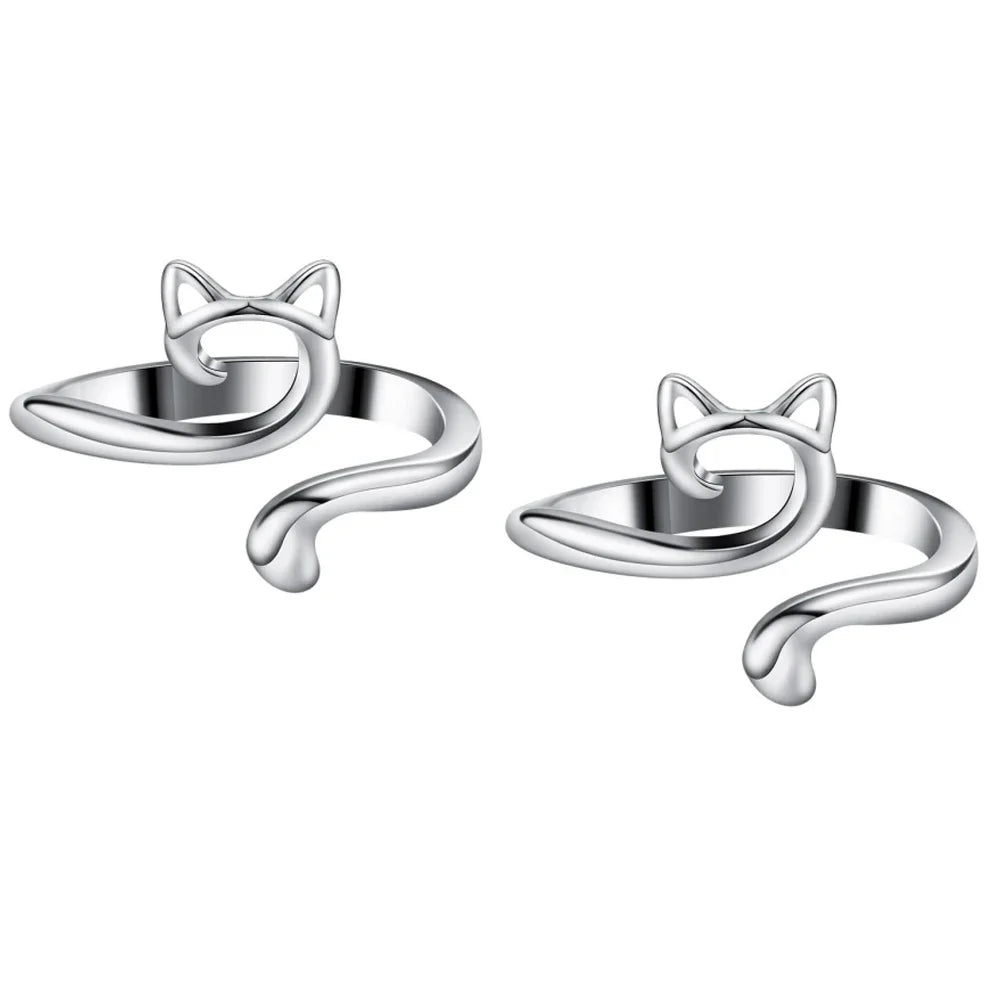 2pcs Adjustable Knitting Crochet Loop Ring Knittied Yarn Guide Finger Faster Holder Thimble Crocheters Thread Ring Sewing Tools