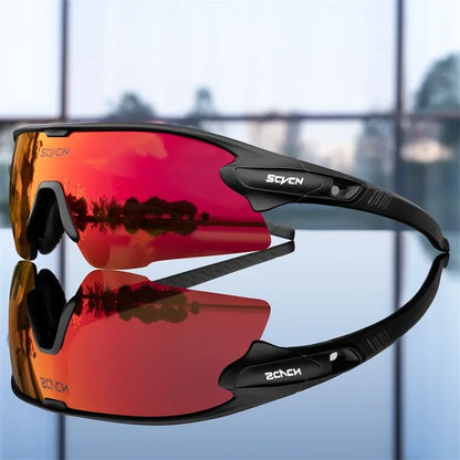 SCVCN UV400 Cycling glasses MTB Road Bike Riding Eyewear Outdoor Sport Sunglasses Running Driving Goggles Men Women camping golf