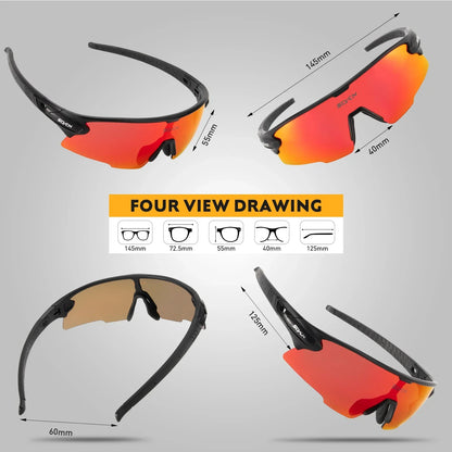 SCVCN UV400 Cycling glasses MTB Road Bike Riding Eyewear Outdoor Sport Sunglasses Running Driving Goggles Men Women camping golf