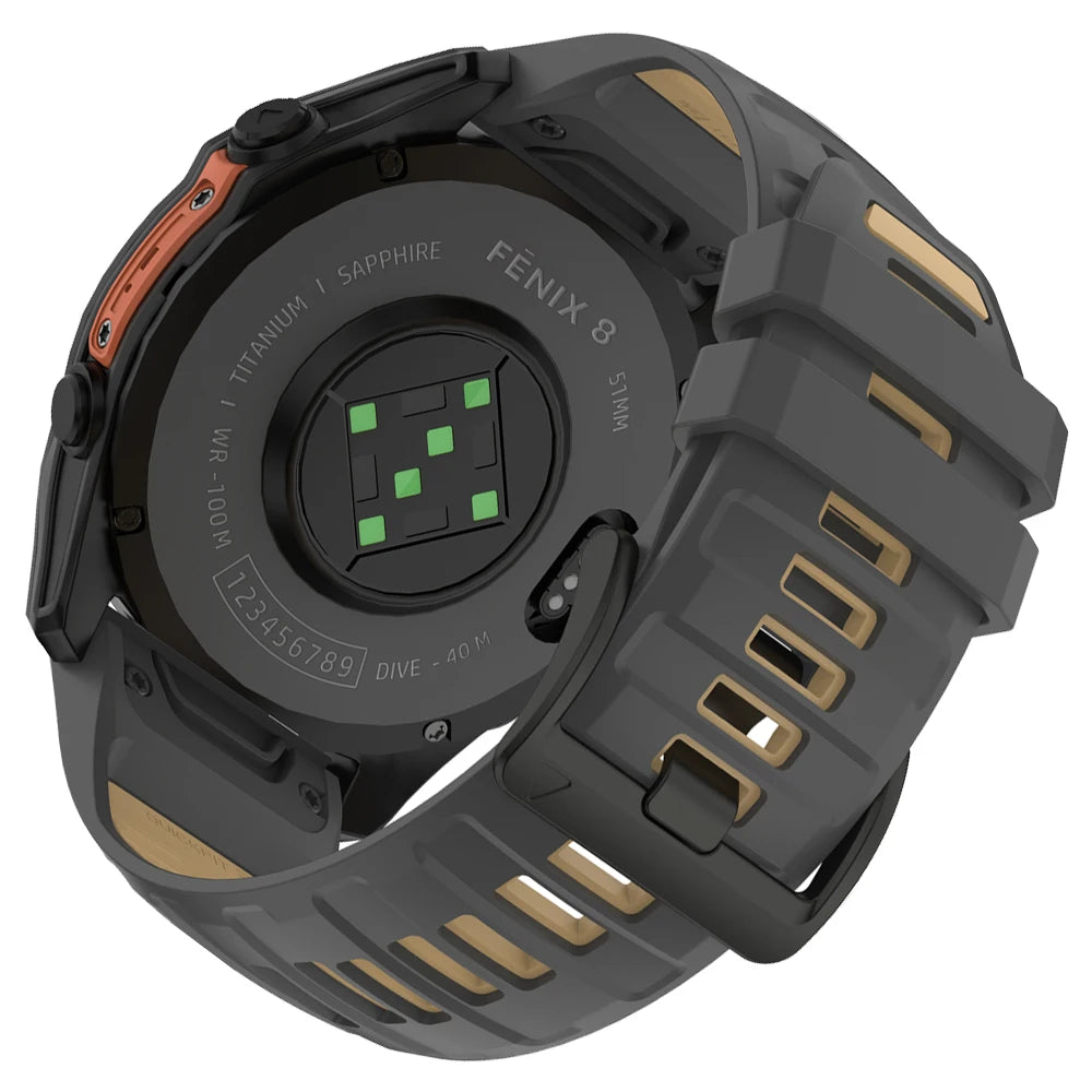22/26mm Silicone Watchband Fenix 8 Pro Sport Strap For Garmin Tactix 7/Quatix8 Forerunner 970 965 Instinct 2X Quick Fit Bracelet