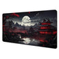 Red and Black Art Landscapes Large Mouse Pad Anti-Slip Durable Desk Mat Offices Accessories Keyboard Mouse Mat Tapis De Bureau