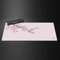 Black Sakura Gaming Mouse Pad Kawaii Purple Desk Mat Large Office Carpet Accessories Cherry Blossom Mousepad Gamer Computer Mats