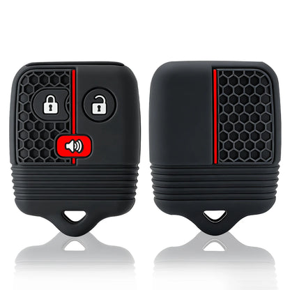 3/4 Buttons Silicone Car Remote Key Shell Case Fob Cover for Ford Focus Complete Escape Mustang Explorer Lincoln Town Sport