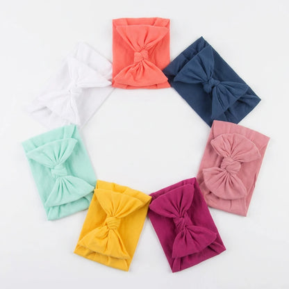Baby Bow Headbands For Girls Soft ElasticChildren Hair Band Hair Tie Newborn Baby Hair Accessories Party Gifts Girls Headwraps