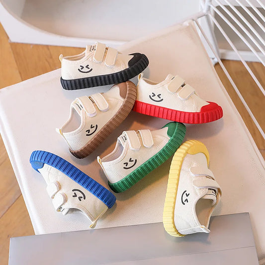 Kids Candy Color Canvas Sneakers