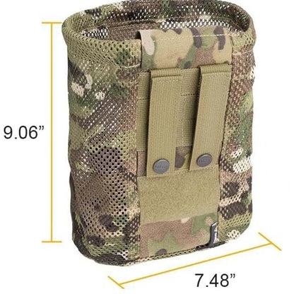 Nylon New Roll-Up Mesh Dump Pouch Magazine Storage Mini Foldable Net Pocket EDC Tactical Outdoor Sport Camping Hunting