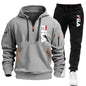 Men's hoodie set, a two-piece set of comfortable and fashionable top and casual sport pants