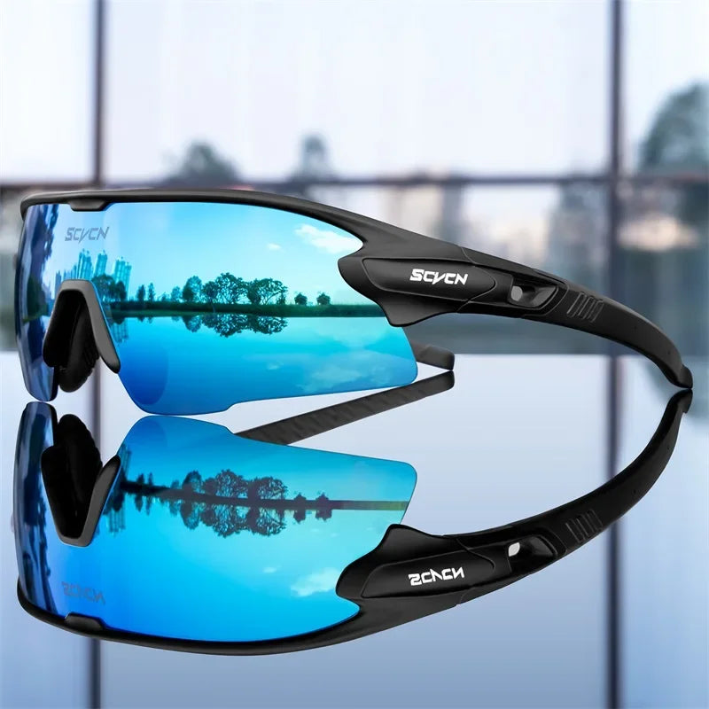 SCVCN UV400 Cycling glasses MTB Road Bike Riding Eyewear Outdoor Sport Sunglasses Running Driving Goggles Men Women camping golf