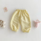 Summer Solid Color Children's Anti-mosquito Pants Loose Casual Bloomers For Kids Girls And Boys Toddler Costume Thin Trousers