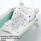 Foldable Floating Baby Bath Seat Pad Adjustable Bathtub Support Mat Shower Cushion Security Water Pad for Newborn Baby Bathing