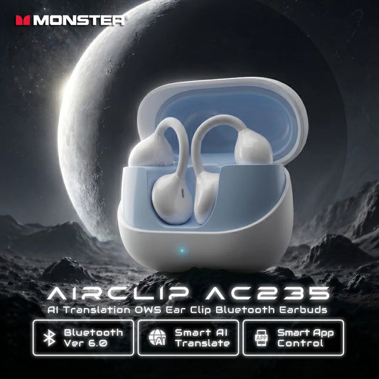 Monster AirClip AC235 AI Translator Earbuds