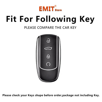 Car Key Case for Chery Jaecoo J7 7 PHEV J5 5 EV 2025 J8 8 2026 Keychain Remote Cover Shell Housing Ring Holder Fob Accessories