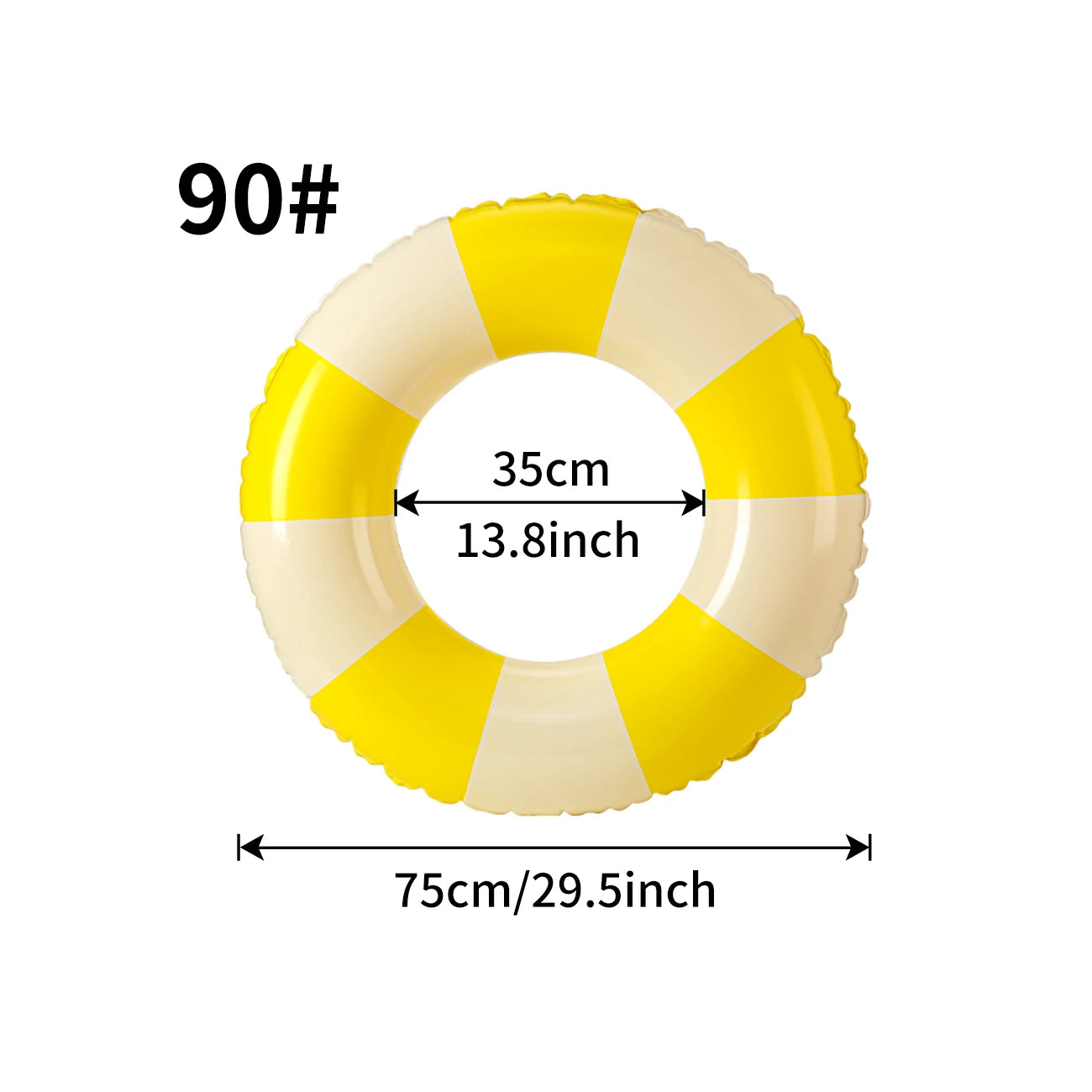 1PC Ins Style Macaron Inflatable Swimming Ring Adult Kids Thickened Pool Float Summer Pool Party Water Toy