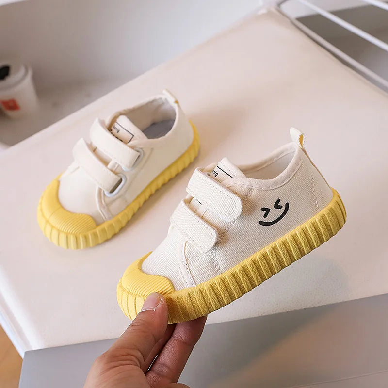 Children Canvas Shoe Candy Color Korean Style Kids Casual Shoes Toddler Girl Boy Breathable Soft Sole Board Shoes Tenis Infantil