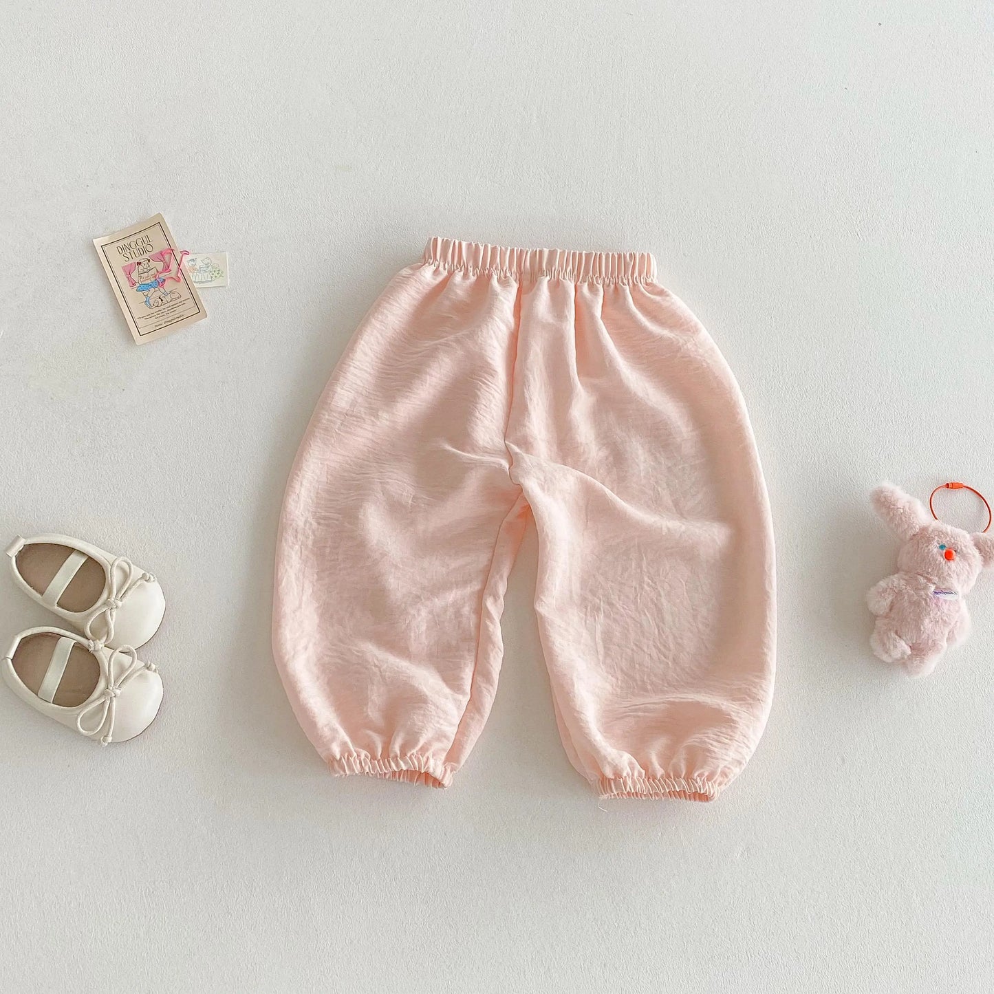 Summer Solid Color Children's Anti-mosquito Pants Loose Casual Bloomers For Kids Girls And Boys Toddler Costume Thin Trousers