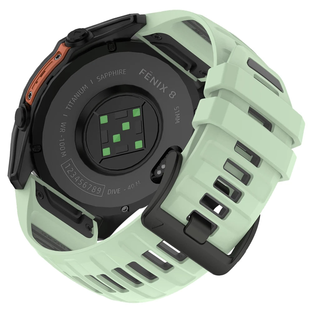 22/26mm Silicone Watchband Fenix 8 Pro Sport Strap For Garmin Tactix 7/Quatix8 Forerunner 970 965 Instinct 2X Quick Fit Bracelet