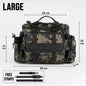 Fishing Tackle Shoulder Bag Storage Bag Waterproof Portable Large Capacity with Fish Rod Holder Outdoor Sport Accessories Gear
