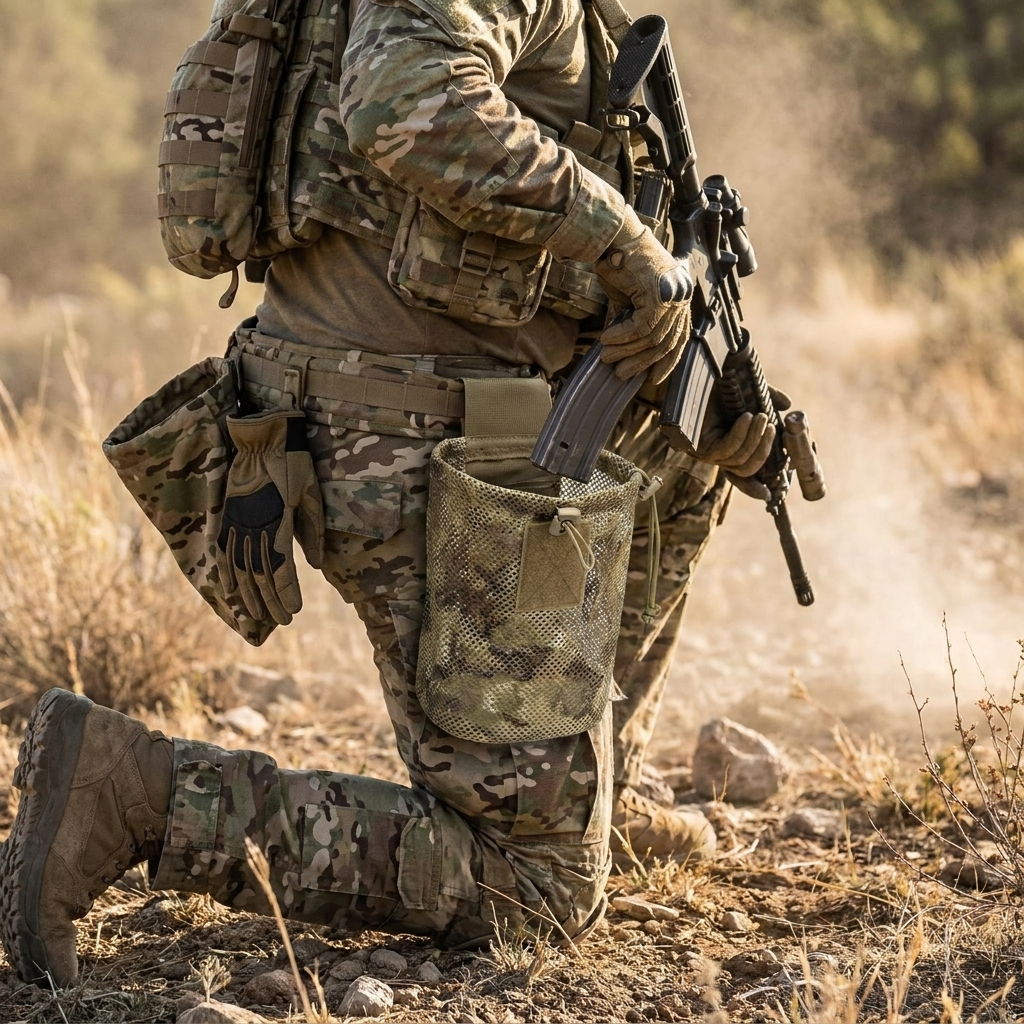 Roll-Up Mesh Dump Pouch - Tactical EDC Storage