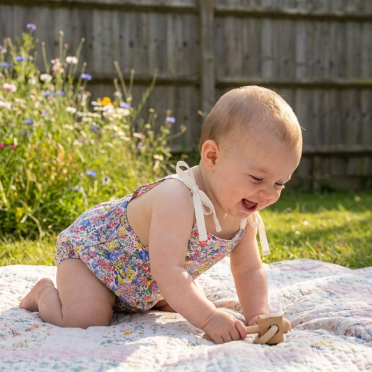 Baby Girl Verbena Floral Outfit Set