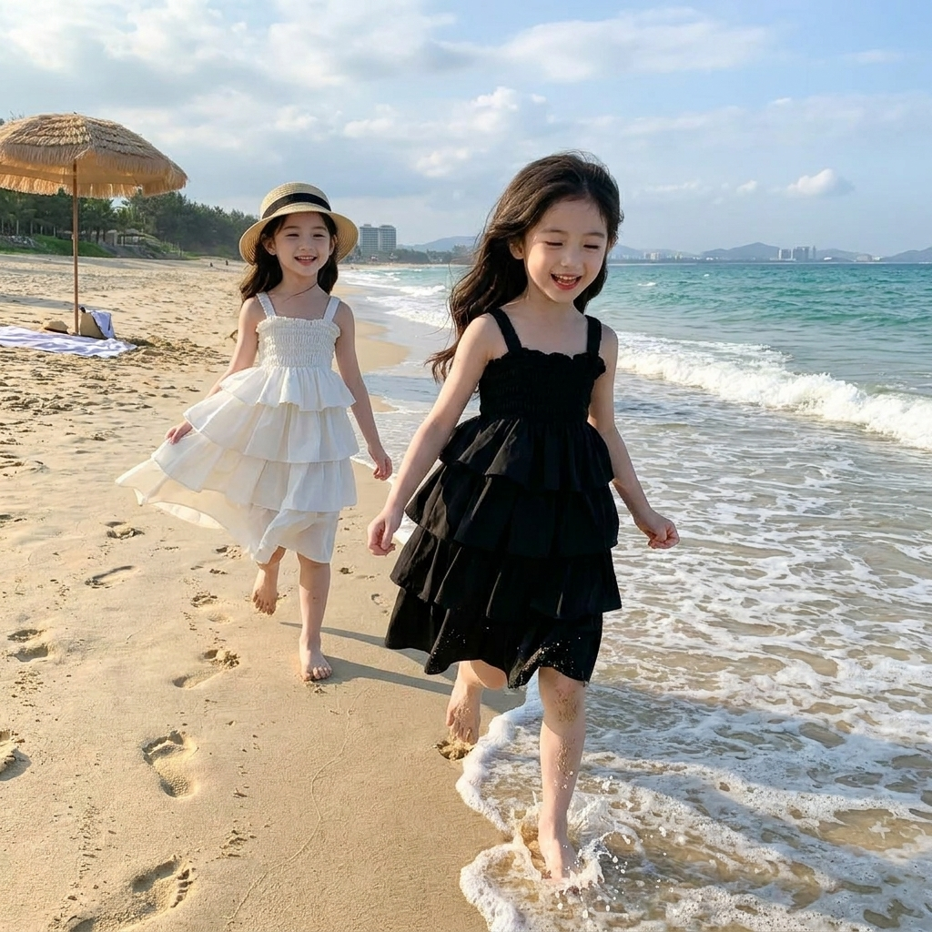 Girls Tiered Ruffle Sundress