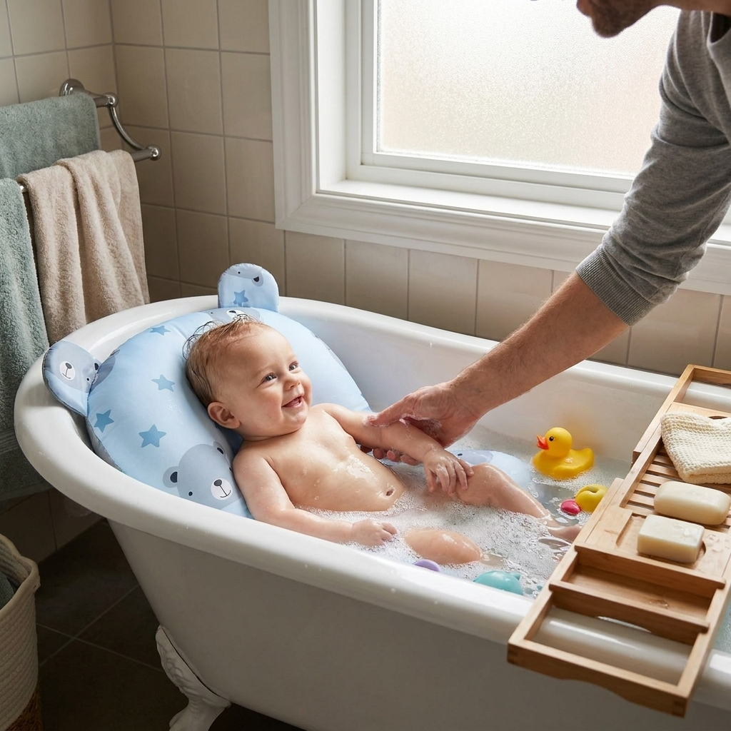 Foldable Baby Bath Support Seat