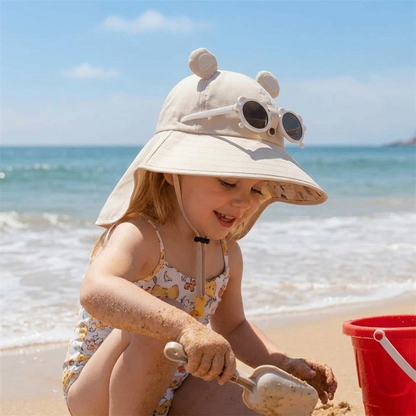 Kids Wide-Brim UV Sun Hat