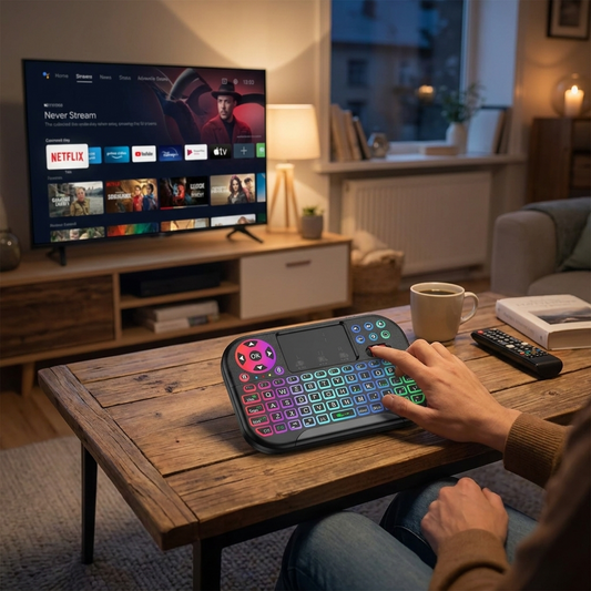 KEBIDUMEI Mini Wireless Backlit Keyboard