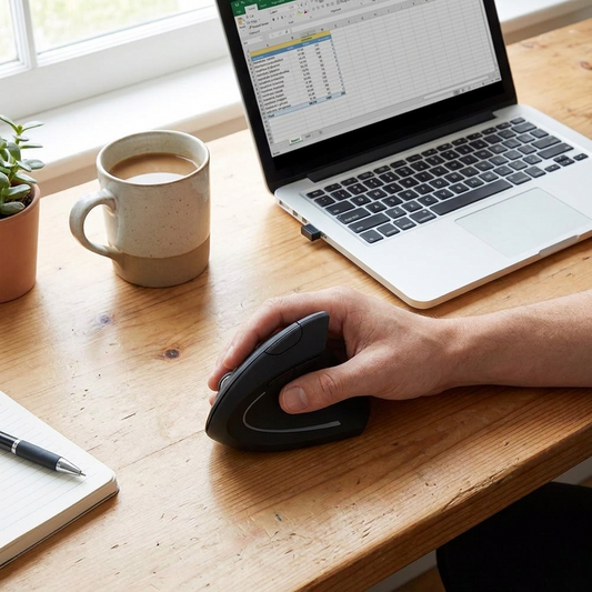 HOMEFISH Ergonomic Vertical Wireless Mouse