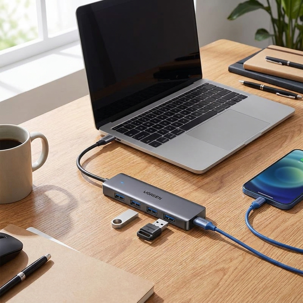 UGREEN 4-Port USB-C Slim USB 3.0 Hub