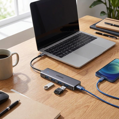 UGREEN 4-Port USB-C Slim USB 3.0 Hub