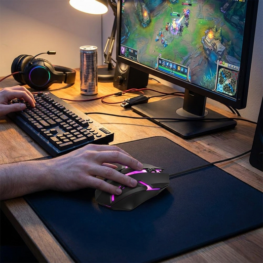 5000 DPI Silent USB Wired Gaming Mouse