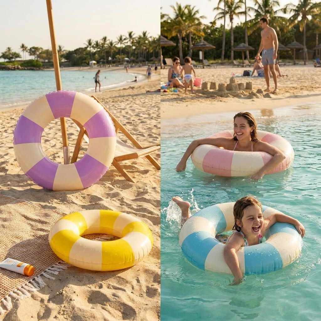 Macaron Inflatable Pool Float Ring