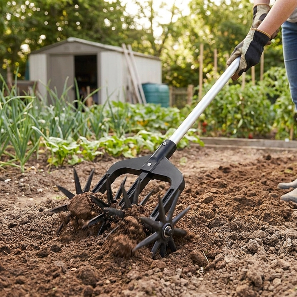 Manual Garden Rotary Tiller
