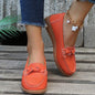 Women shoes Soft Leather Slip on Walking Loafers Shoes