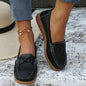 Women shoes Soft Leather Slip on Walking Loafers Shoes