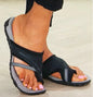 Sandals For Women Comfortable Casual Cross Strap Flip-flops